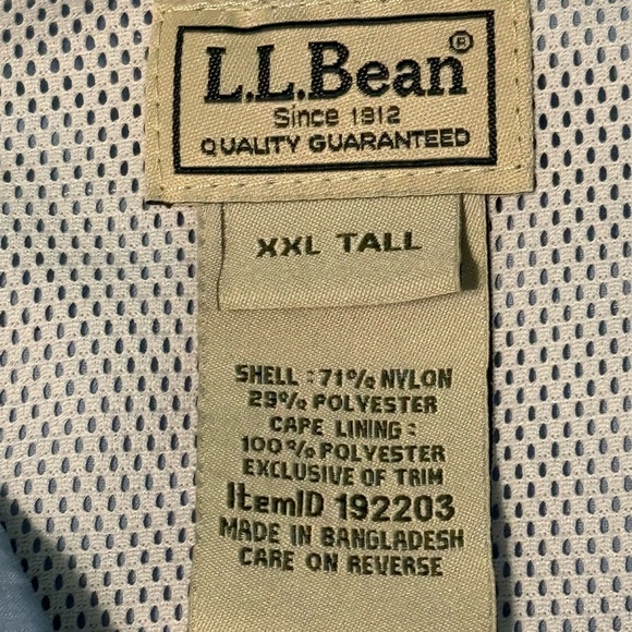 L.L. Bean Light Blue,Long Sleeved Button-down Shirt Sz XXL Tall - Picture 2 of 5